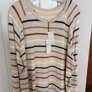 Thread & Supply Multicolor Striped Sweatshirt